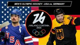 USA vs. Germany | Men's Hockey Olympics | LIVE Play-by-Play