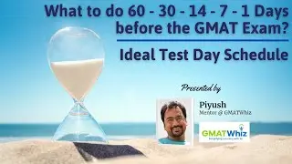 What to do 60 - 30 - 14 - 7 - 1 Days before the GMAT Test & Your Ideal Test Day Schedule