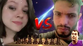 XADREZ-CAMILA vs RAUL, o pau quebra no Chess-Canal: COMICS GAME.