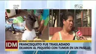 Francisquito fue trasladado al Hospital Acosta Ñu