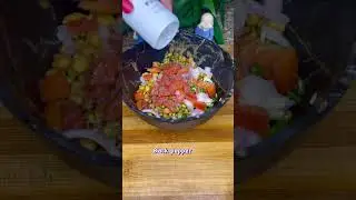 Healthy Protein Salad Recipe #youtubeshorts #shortsfeed #shorts #healthy #cooking #food #love #fyp