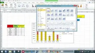 10  Primary & Secondary Axis and Two types of Charts in one chart
