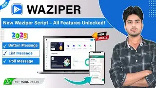 waziper latest version | waziper button script | whatsapp chatbot with cta button