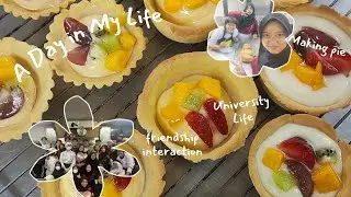 A Day in My Life | Culinary Student Campus Life + Fruit Tartlet Practice🍓🍇🥭🥝