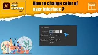 User interface color change in illustrator. #illustratortutorial