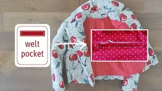 Easy Method to Sew Zippered Welt Pockets