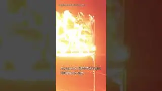 Iran protests: Protesters in Nikshahr torch the entrance sign of IRGC Basij base