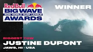 2021 Women's Biggest Tow Winner: Justine Dupont At Jaws