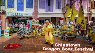 Lion Dance - 新加坡鶴山會館武術醒獅團  Singapore Hok San Association - Chinatown Dragon Boat Festival