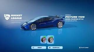 HOW TO GET ROCKET LEAGUE TWITCH DROPS REWARDS IN FORTNITE! (Picture This Wheels)