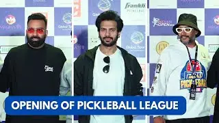 Karan Veer Mehra, Seema Singh, Anubhav Singh Bassi & Others At The Opening League Of Pickleball