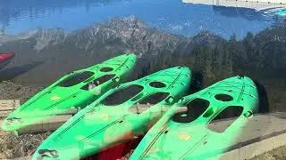 Jasper, AB day 2, Pyramid Lake, Medicine Lake, Maligne Lake, Maligne Canyon. RV travel, RV life. LTV