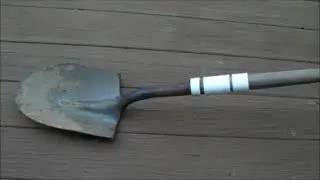 Garden Tool Shovel Handle broken;  how to fix repair cheap