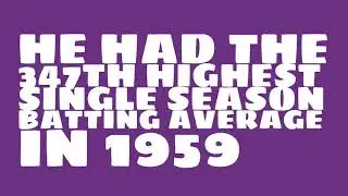 Was Harvey Kuenn a Hall of Famer in 1959?