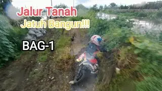GILA BANGET!!! Coba Jalur Tanah.. NGAKAK POLLL!! @ZAZventure #minitrail #trail #motocross #dirtbike 