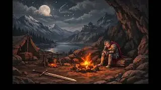 Medieval Lofi Campfire 🌙 Relaxing Beats for Study, Sleep & Focus