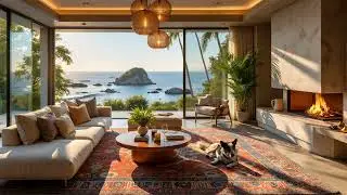 Where the Sea Meets Silence | Blue Horizon Lounge with Ocean Breeze, Piano Moods & Coastal Calm