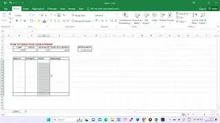 EES.02 HOW TO TRACE YOUR LOAN PAYMENT USING EXCEL