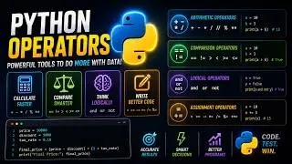 Python Operators Explained | Arithmetic, Comparison, Logical & Assignment Operators