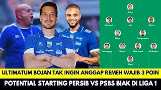 Ultimatum Bojan Hodak Wajib 3 Poin Laga Perdana Putaran 2❗Potential Starting Persib vs PSBS Biak