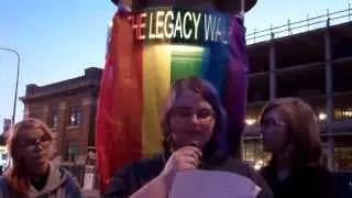 Lorraine Hansberry plaque dedicated at Chicago's LGBT Legacy Walk 10-11-13