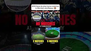 RCB likely to play home matches in Mumbai and Raipur 🏟️#rcb #viratkohli #ipl2026 #shortsfeed #viral