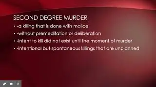 Crimes Against the Person - Lesson 1