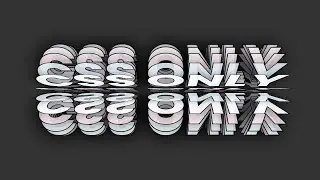 CSS Only 3D Text Rotation Animation Effects | HTML CSS