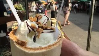COCONUT ICE CREAM | THAI STREET FOOD