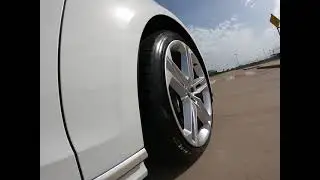 2020 Audi S8 Predictive Active Suspension on a speed hump