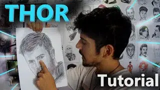 Como Dibujar a Thor (Avengers) Video Tutorial | MatiasPortillo