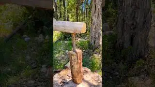 Guy Shows BUSHCRAFT Skills: Split wood with Pocket KNIFE #survival #camping #bushcraft