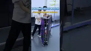 Folding DJ booth is here, your best visual stage #dj #djbooth #shorts #leddisplay