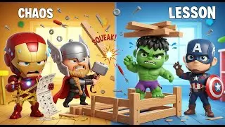 Hero Adventures! 🎉 The FUNNEST 3D Chibi Cartoon Series for Kids! (Part1)!Get Ready for Kiddy Kapow!