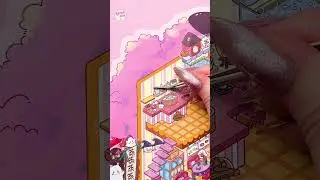 DIY Sticker House - Relaxing ASMR #228 #sticker #aesthetic #cute #miniature