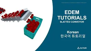 EDEM Material Modelling: Slatted Conveyor