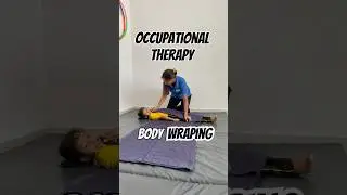 Body Wrap Activity for Autism | Deep Pressure Therapy in Occupational Sessions #sensoryintegration