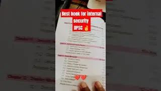 best book for upsc internal security ❤️