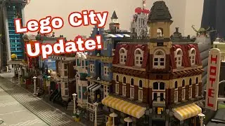 New residential street and food district in my Lego City Update #10