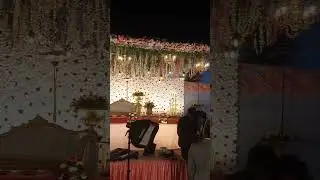 # Best wedding background new model #  Jaymala stage decoration # flower decor # and Stage decor #
