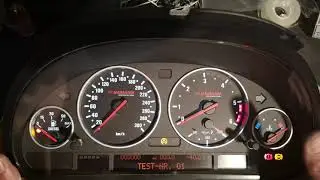 Bmw e39 e38 e53 Tacho Kombiinstrument Testmen&uuml; Test Geheimmen&uuml; Kombitest