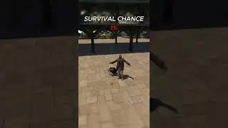 Survival Chance #41 #gta #grandtheftauto #physics #ragdoll #viralshorts #rockstargames
