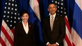 President Obama and Prime Minster Yingluck Speak Before Bilateral Meeting
