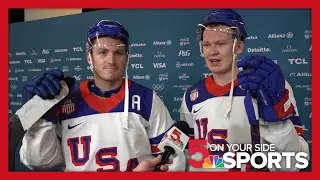 Matthew and Brady Tkachuk talk about US win over Latvia and have a message for St. Louis