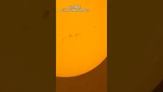 Sun through telescope #sun #sunspots #astronomy #space #telescope