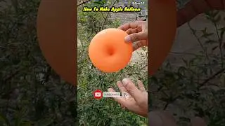 How To Make Apple Balloon | Easy Balloon Tricks At Home #trending