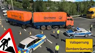 ETS2 Vollsperrung Leipzig: VEB Deutrans - Baustellen Mod [3100] EURO TRUCK SIMULATOR 2