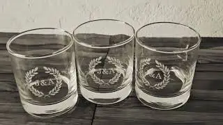 Nutcase Engraved Custom Whiskey Glasses with Name Monogram Personalized Whiskey Glass With Etching