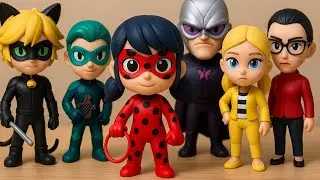 Miraculous Ladybug Characters as Labubu Toys 🐞✨ | Cute Vinyl Toy Transformation || Ding King TV
