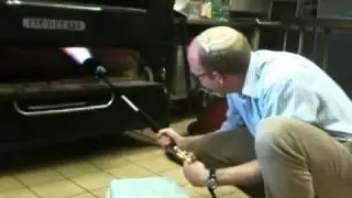 Kashering the synagogue oven